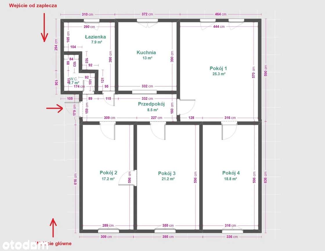 Poczty Gdańskiej / 4 pokoje/ parter /  Idealne pod biuro /-13