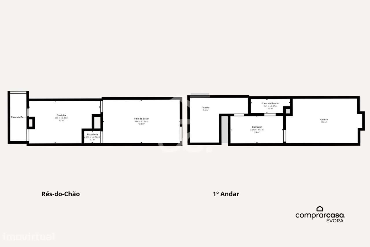 Moradia T2 com Saguão no Centro Histórico de Évora-14