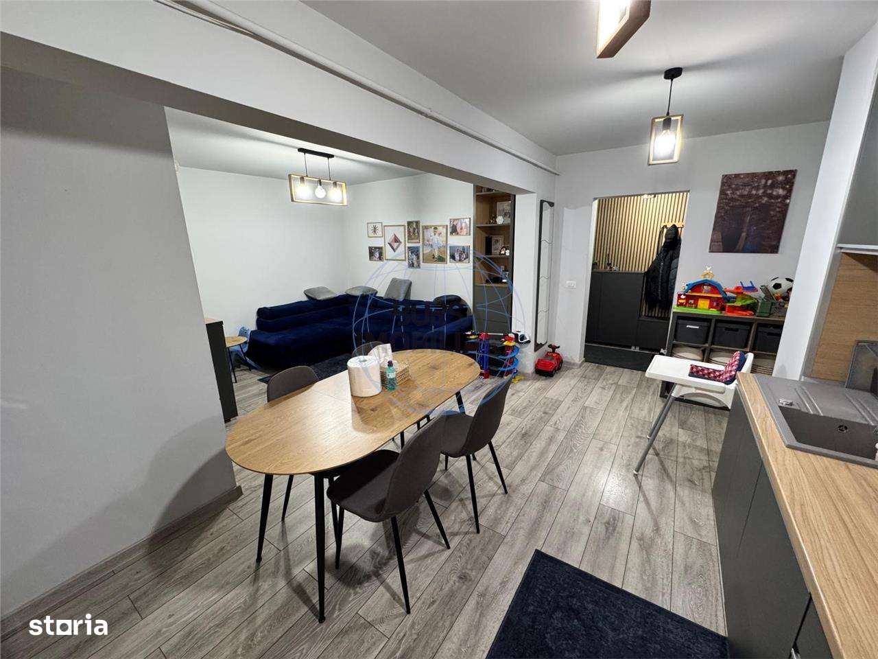 Apartament 3 camere,renovat si mobilat moder, etaj 1,  Stefan cel Mare - Imagine principală: 4/20