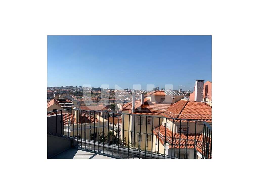 Apartamento T1 na Graça com 2 terraços-17