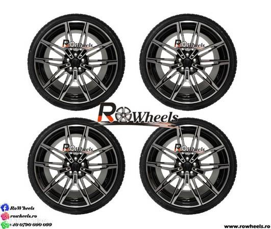 Jante BMW 19 R19 5x112 Black Machined Face BMW G20 G30 2018 UP Anvelope - 4
