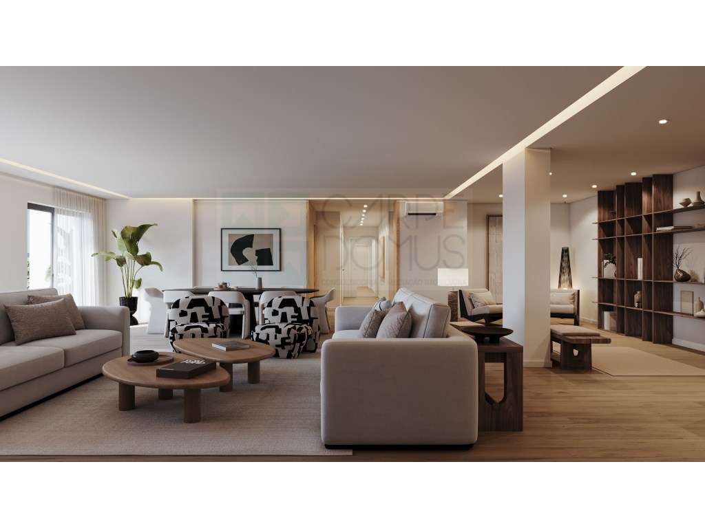 Espaçoso apartamento T3, parqueamentos e terraços, em Cascais - Grande imagem: 4/60