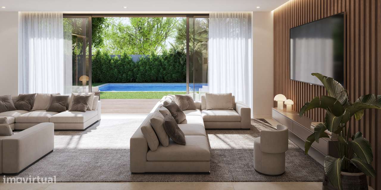 Moradia T4 com piscina, garagem e vista jardim e serra-31