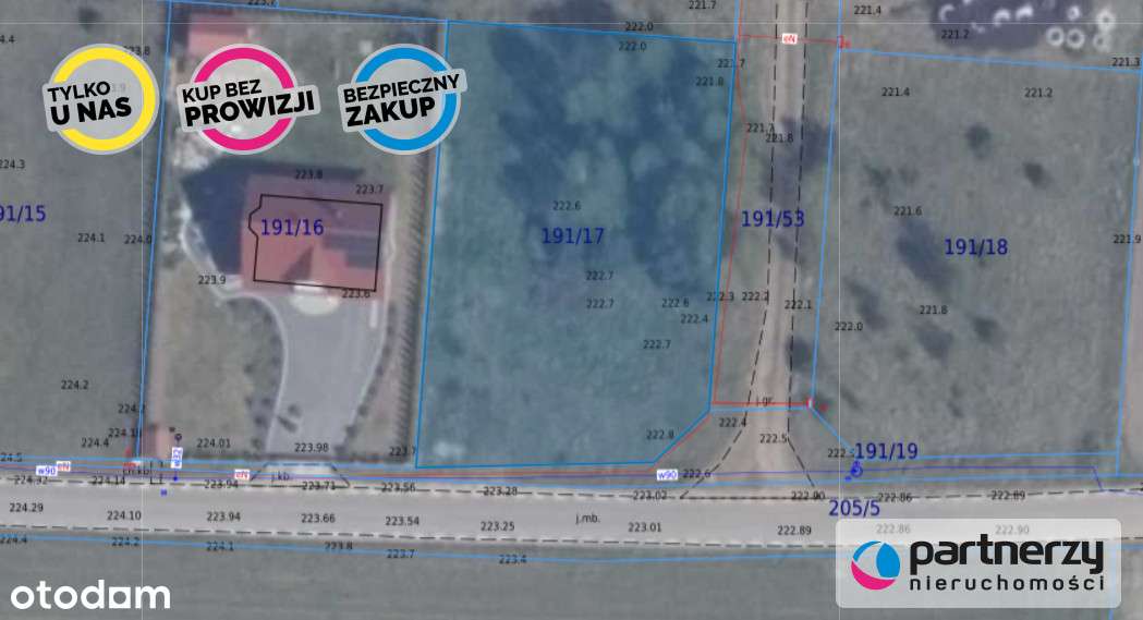 działka w Dąbrowie, gm. Stężyca, ob. Łosienice - Pełny obrazek: 4/7