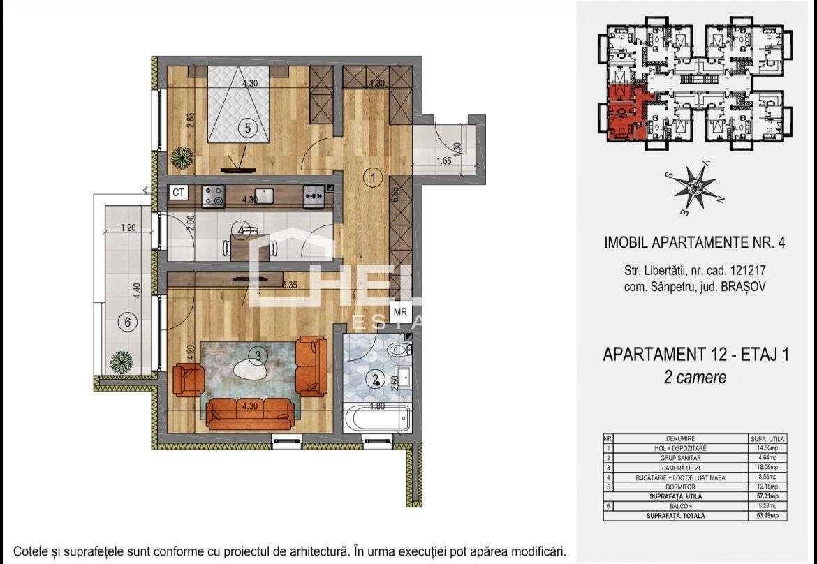COMISION 0% / 2 Camere / Credit / Sânpetru-6