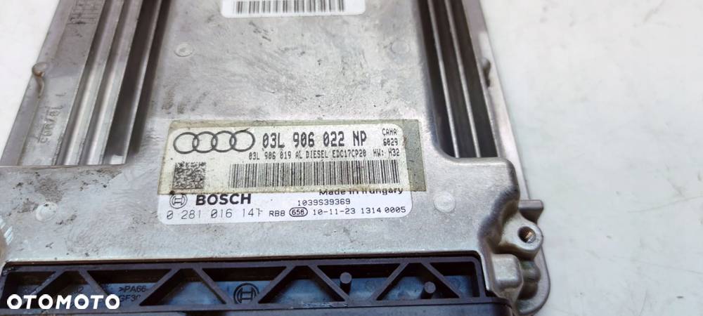 KOMPUTER STEROWNIK SILNIKA AUDI A4 B8 A5 2.0 TDI 03L906022NP - 3