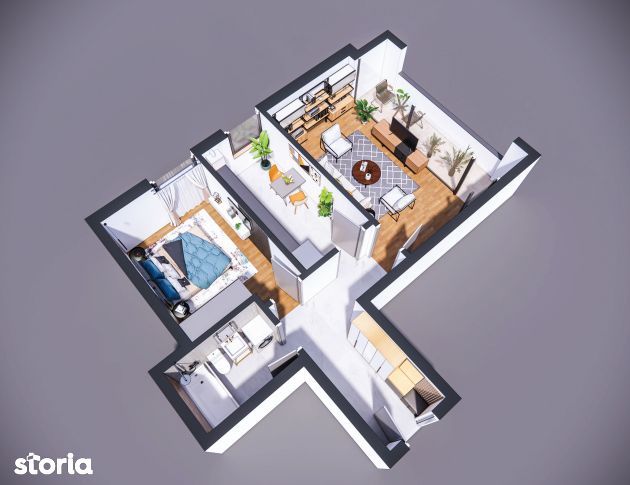 Apartament nou in Bucium, 2 camere - Comision 0