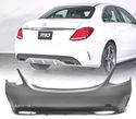 PARA-CHOQUE TRASEIRO PARA MERCEDES CLASSE C W205 SEDAN 15-18 LOOK AMG - 1