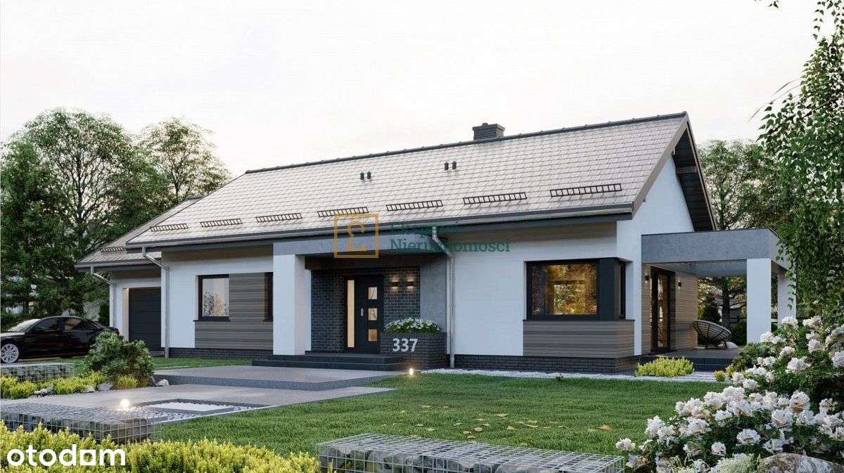 Dom przy lesie, Rakszawa, 116m2 plus garaż w bryle-4