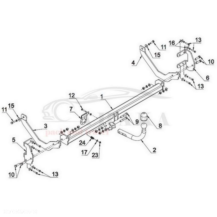 Hak Holowniczy Odkręcany Do Peugeot 508 Break, Sw Kombi 2010-2018 - 5