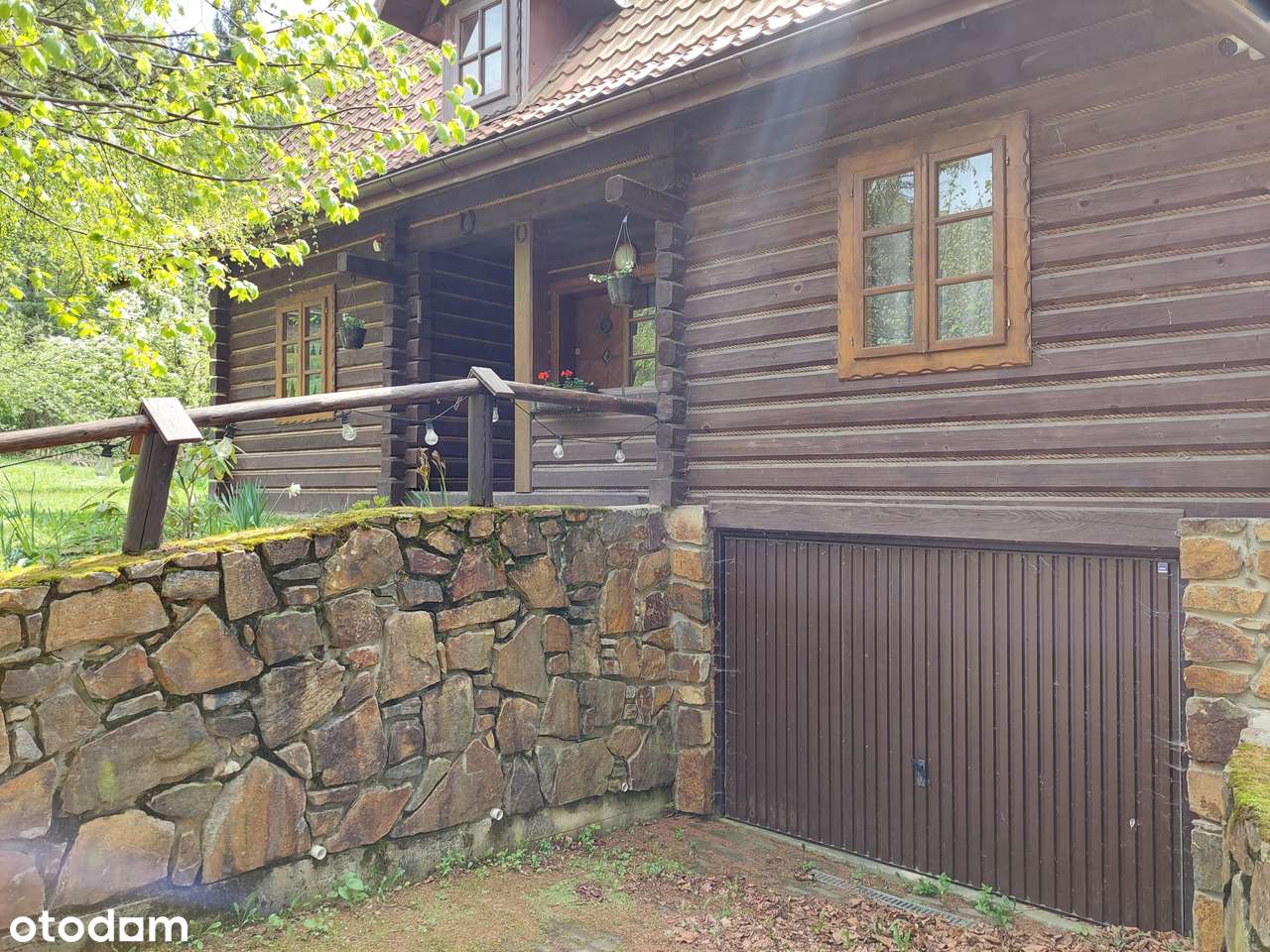 Bieszczady, Baligród, dom z bala obok lasu - Pełny obrazek: 4/20