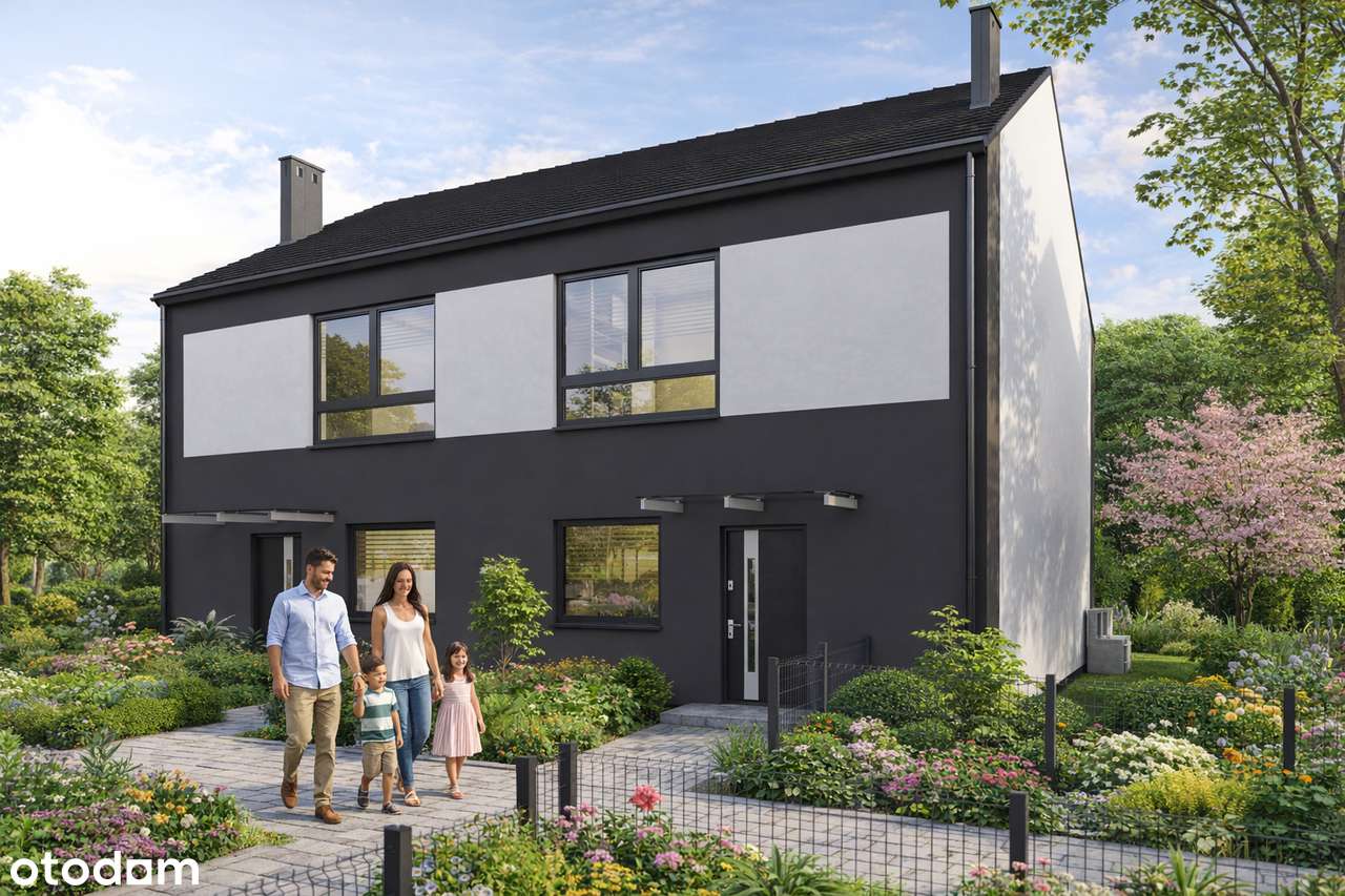 Nowoczesny dom z pompą ciepła Ogród 115m2 | Przylep-Szumiących Traw F1