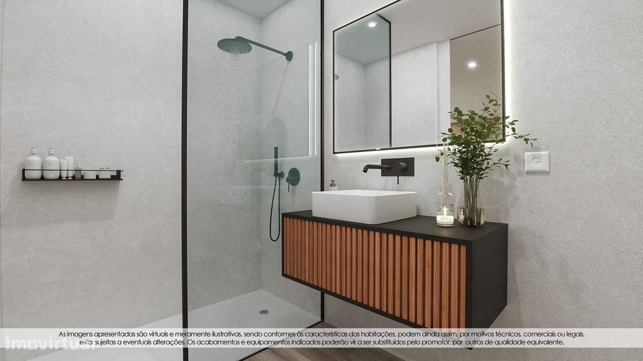 Apartamento T1 novo com varanda e garagem - Grande imagem: 4/15