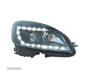 FARÓIS XENON D1S COM LUZ DIURNA LED PARA MERCEDES C W204 07-11 FUNDO PRETO - 2