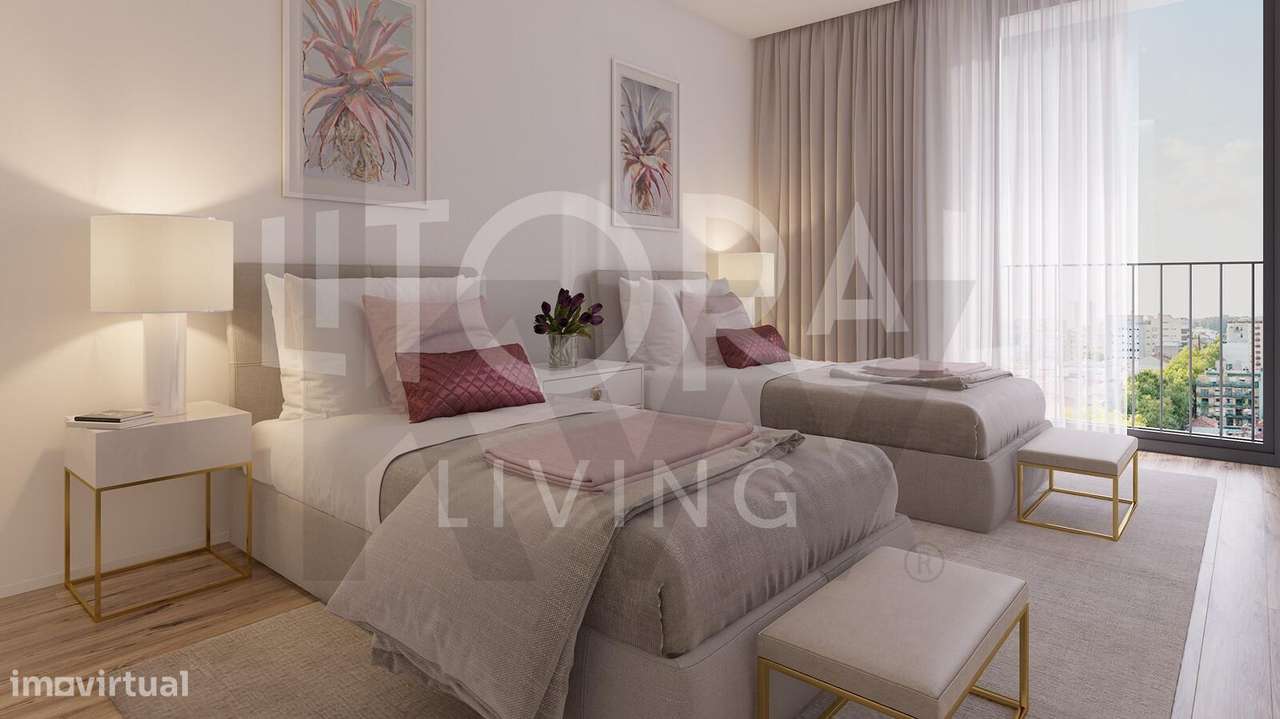 Recuado em Matosinhos Sul - Apartamento T2 de luxo novo (último piso)-8