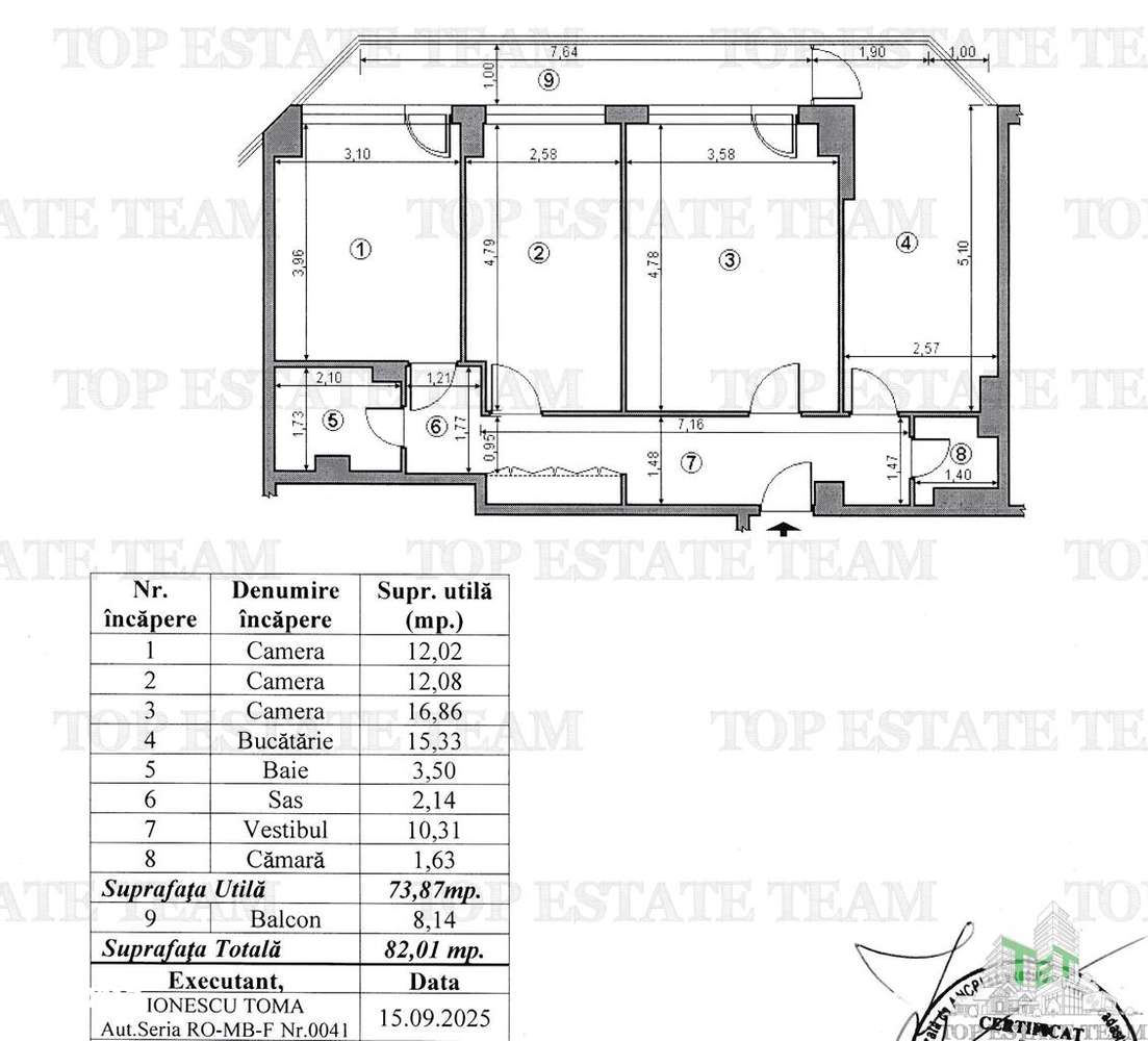Vanzare apartament 3 camere Ion Mihalache- Piata 1 Mai-8