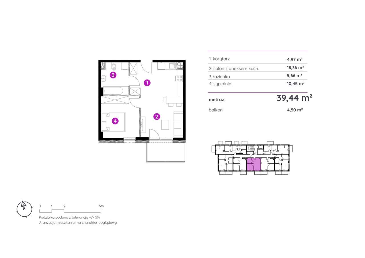 SZYBKI TERMIN! 2 pok 40m2 | DUŻY BALKON | Tramwaj 2 min | 50 mieszkań - Pełny obrazek: 2/8