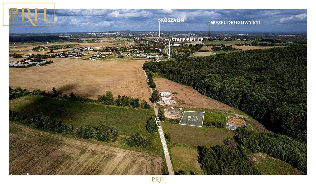 Na sprzedaż - działka budowlana 930 m2 - Stare Bie-2