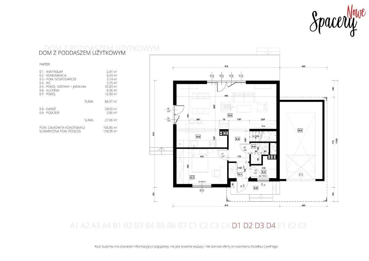 Wolnostojący dom z garażem - "D" - działki 9 ar - stan deweloperski-6