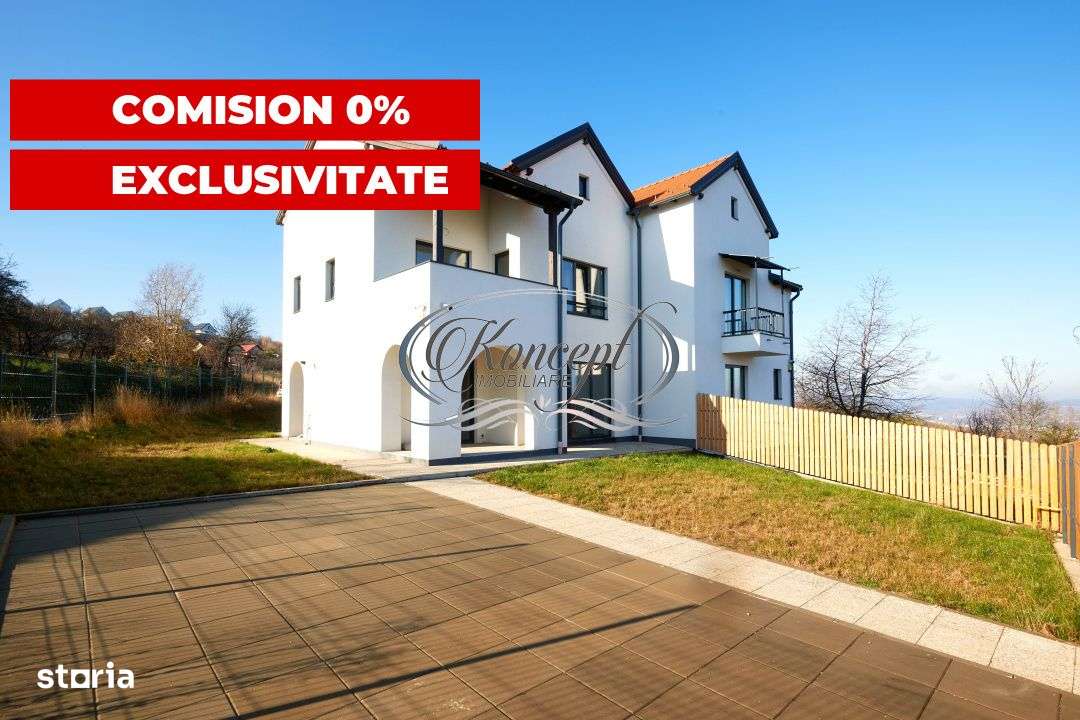 Duplex modern Feleacu cu vedere panoramica spre Cluj - Imagine principală: 3/19