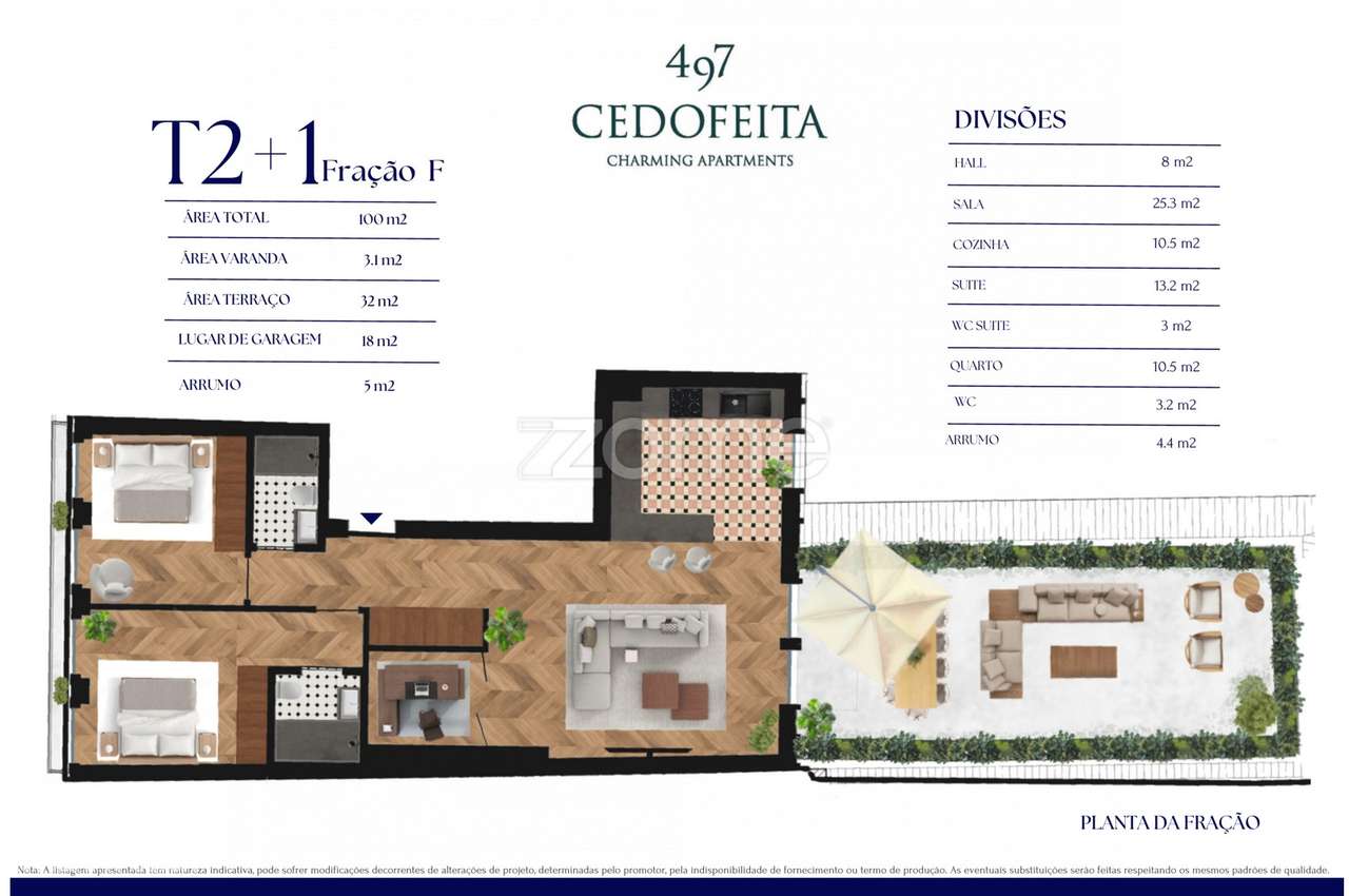 Apartamento T2+1 Condominio Cedofeita F - Grande imagem: 2/22