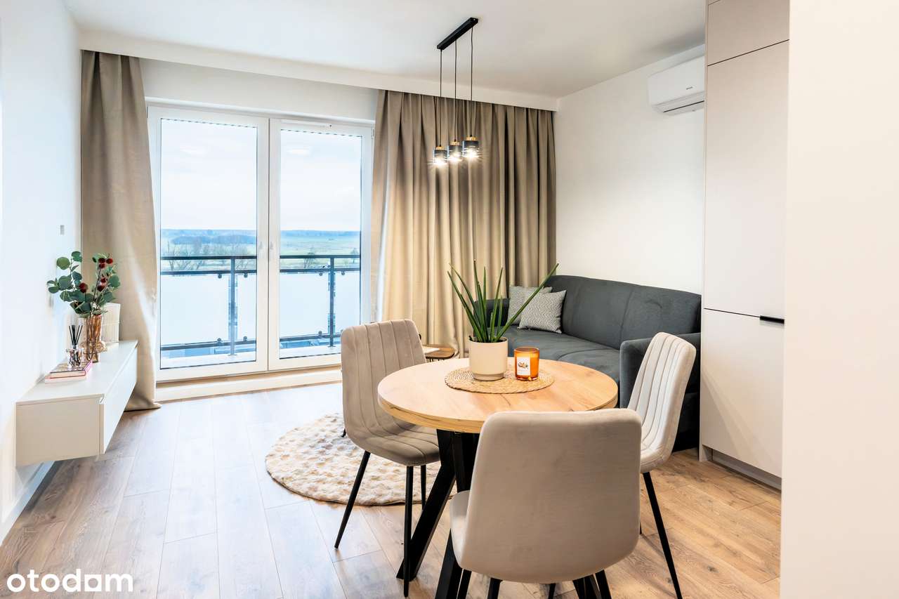 Nowoczesne 2-pokojowe mieszkanie z balkonem + piwnica + klimatyzacja-10