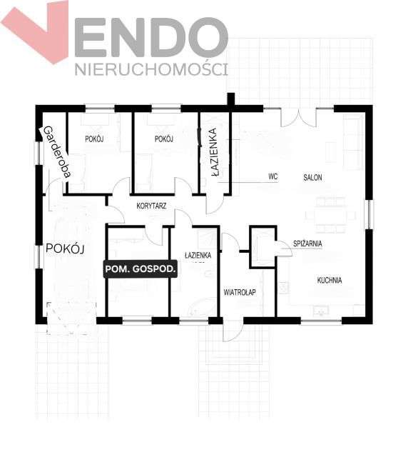 Parterowy dom, wnętrze w nadmorskim stylu Hampton-19