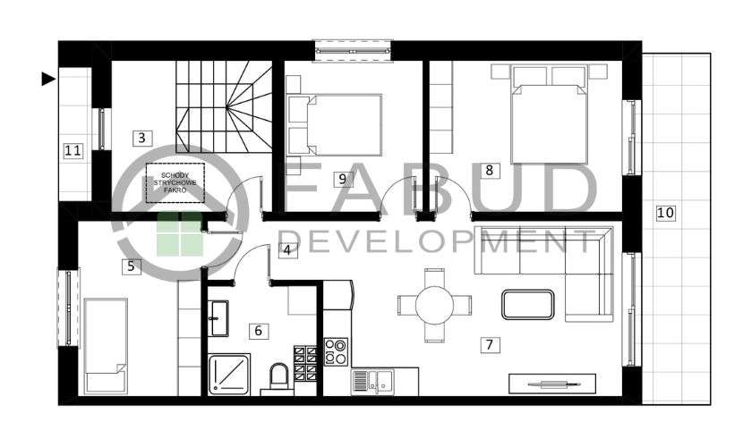 Nowe Apartamenty z ogrodami, kameralne Jędrzychów Dożynkowa-11