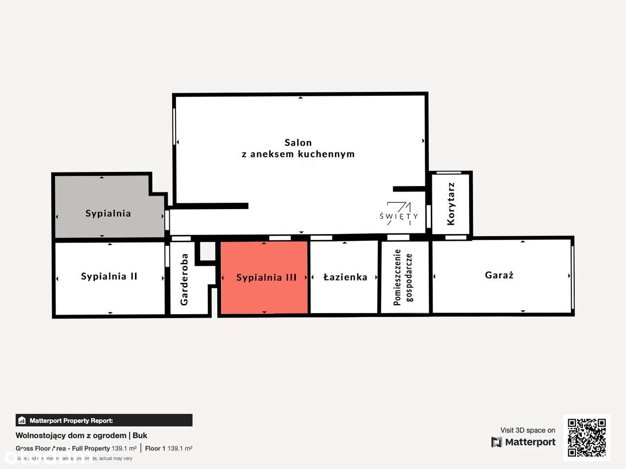 Parterowy dom z ogrodem w Buku | 4 pokoje, garderoba, garaż, poddasze-10
