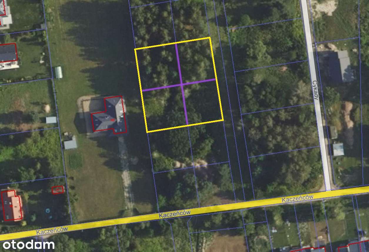 Zadrzewiona działka budowlana z MPZP - zabudowa mieszkaniowa-1