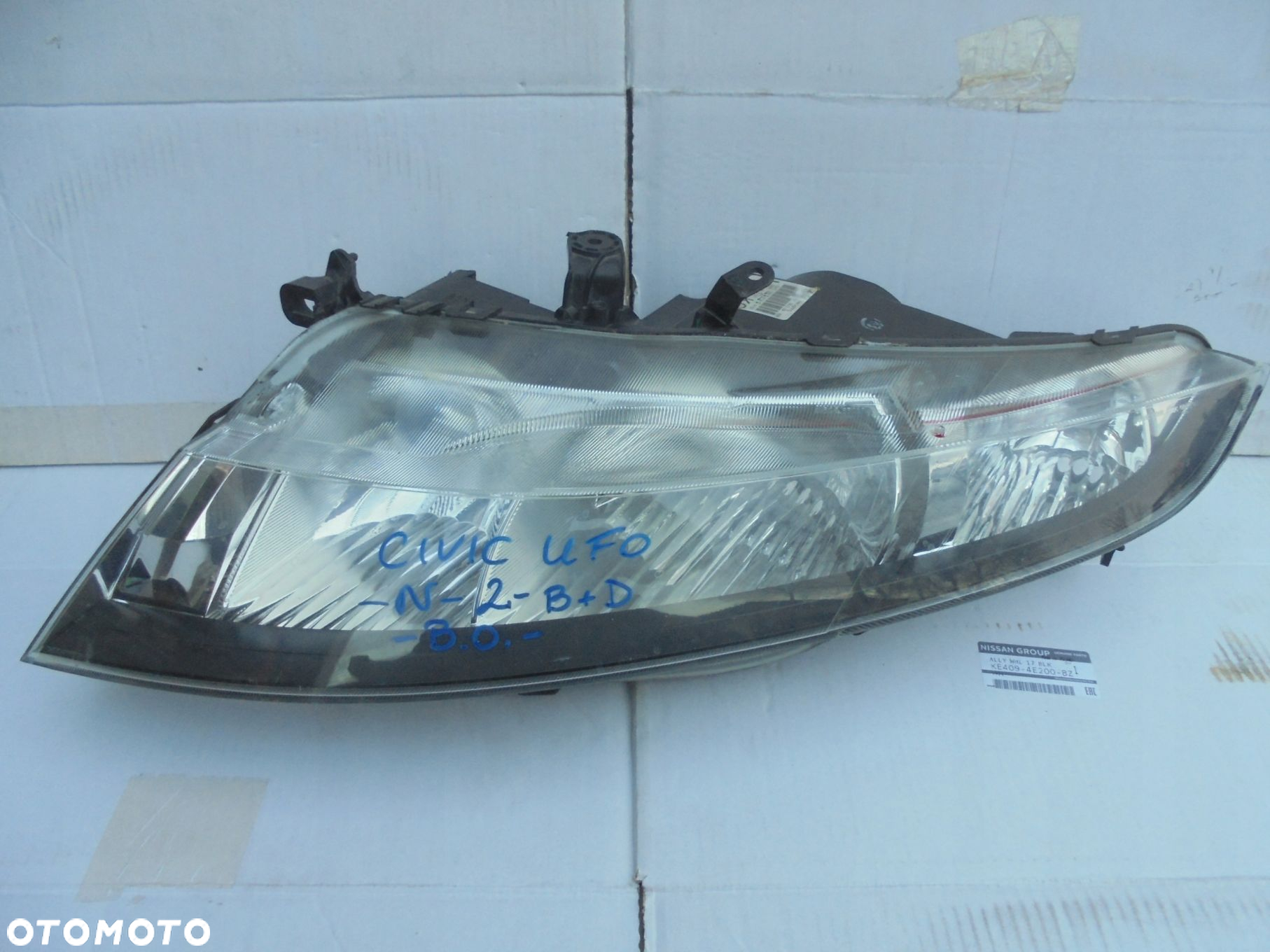 REFLEKTOR LEWY LAMPA LEWA HONDA CIVIC 8 VIII UFO 33150-SMG-G014-M1 SLASK EU - 6