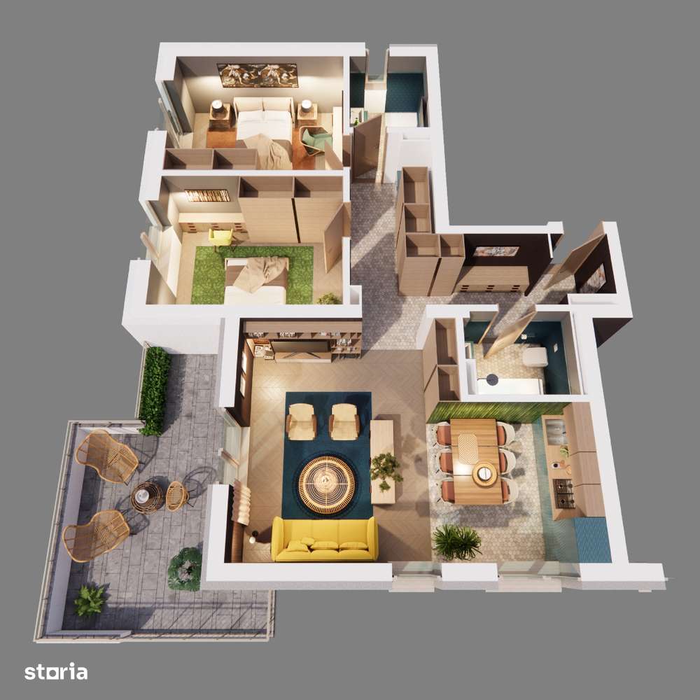 Apartament 3 camere langa parcul Romanescu - Imagine principală: 3/3