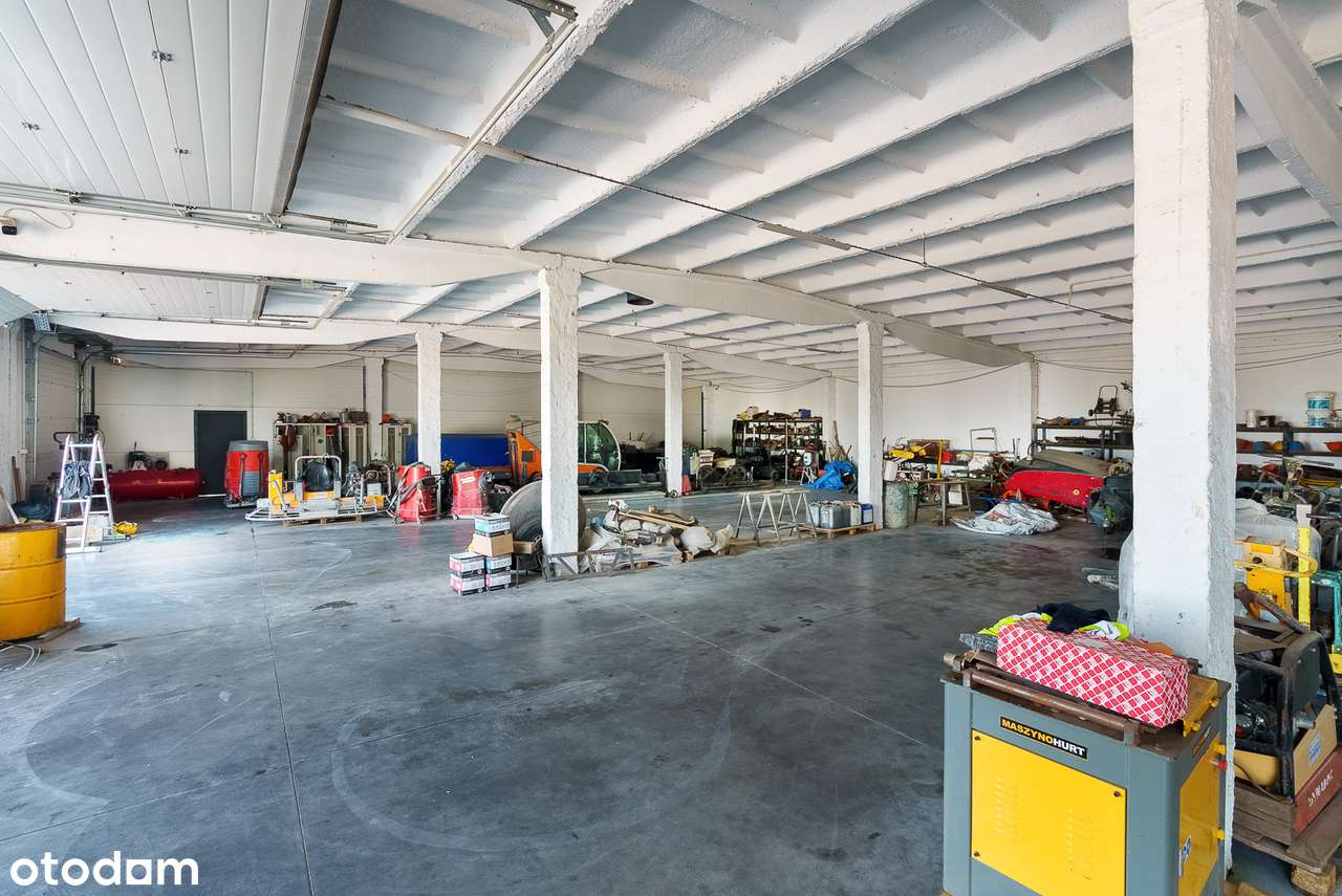 Hala-magazyn-biuro-usługi | 1000 m2 | działka 8000 m2 | 40 min P-ń-8