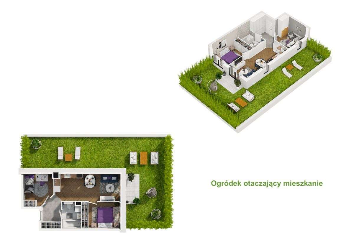 46 m2, 3 pokoje, ogródek- bezpośrednio od dewelop-5