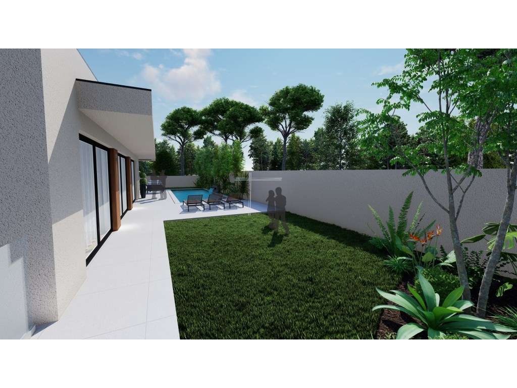 Moradia isolada T5, arquitetura contemporânea com garagem e piscina...-20