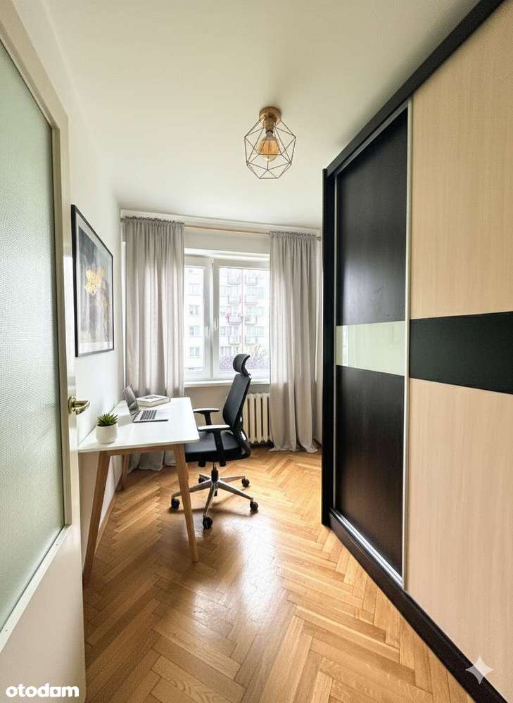 Gotowe ciepłe jasne mieszkanie na 1 piętrze, 3 pokoje, piękny parkiet. - Pełny obrazek: 5/15