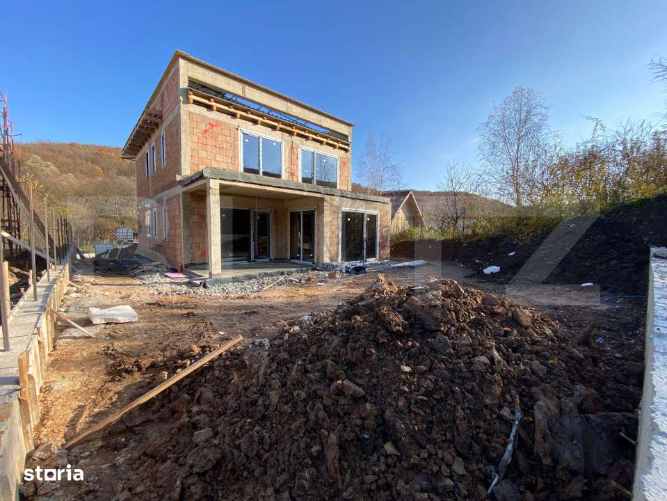 Casa P+E semifinisata cu panouri solare si pompa de caldura zona Roata - Imagine principală: 5/17
