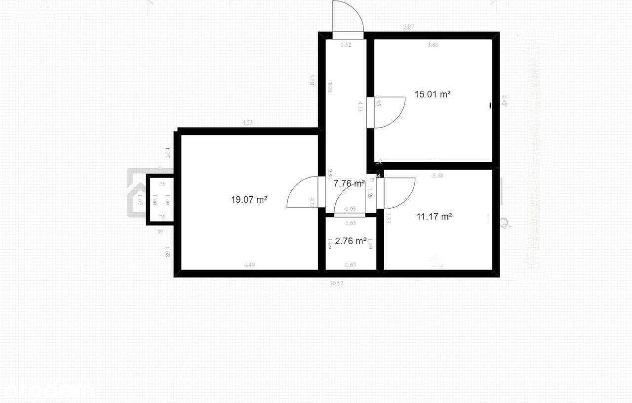 2 duże pokoje na 1 piętrze w bloku z cegły, blisko Ronda Solidarności-6