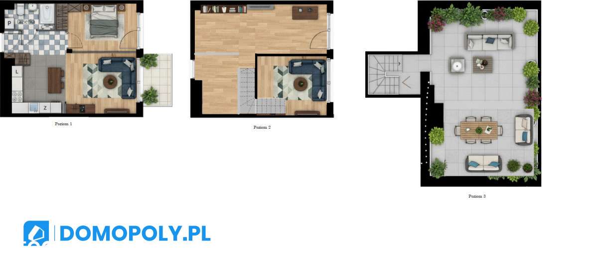 4 pokoje, taras na dachu i antresola! - Pełny obrazek: 4/4