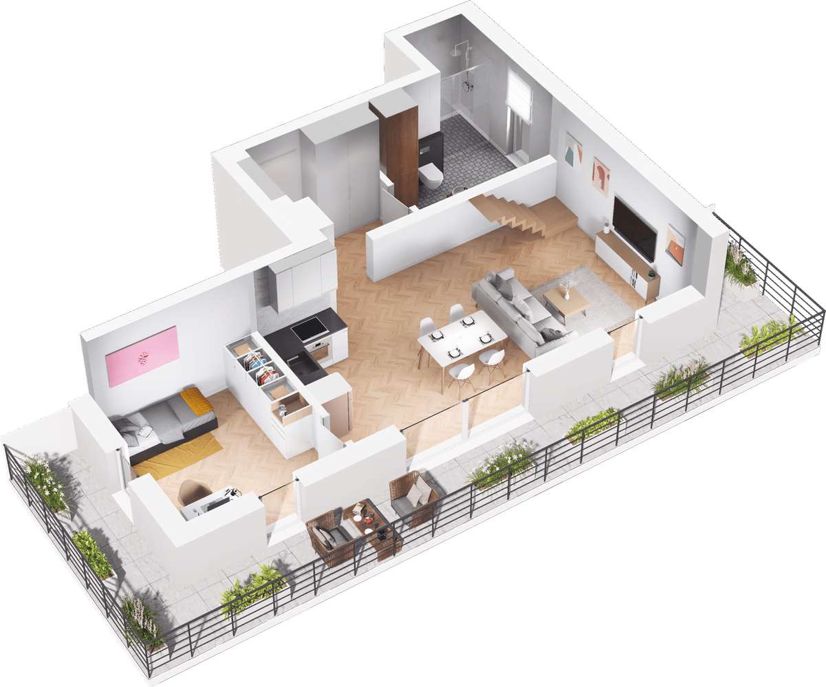 Racławicka Park | nowe mieszkanie M.32A - Pełny obrazek: 4/10