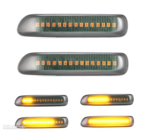 PISCAS LATERAIS DINAMICOS EM LED PARA BMW SERIE 3 E46 ESCURECIDO - 1