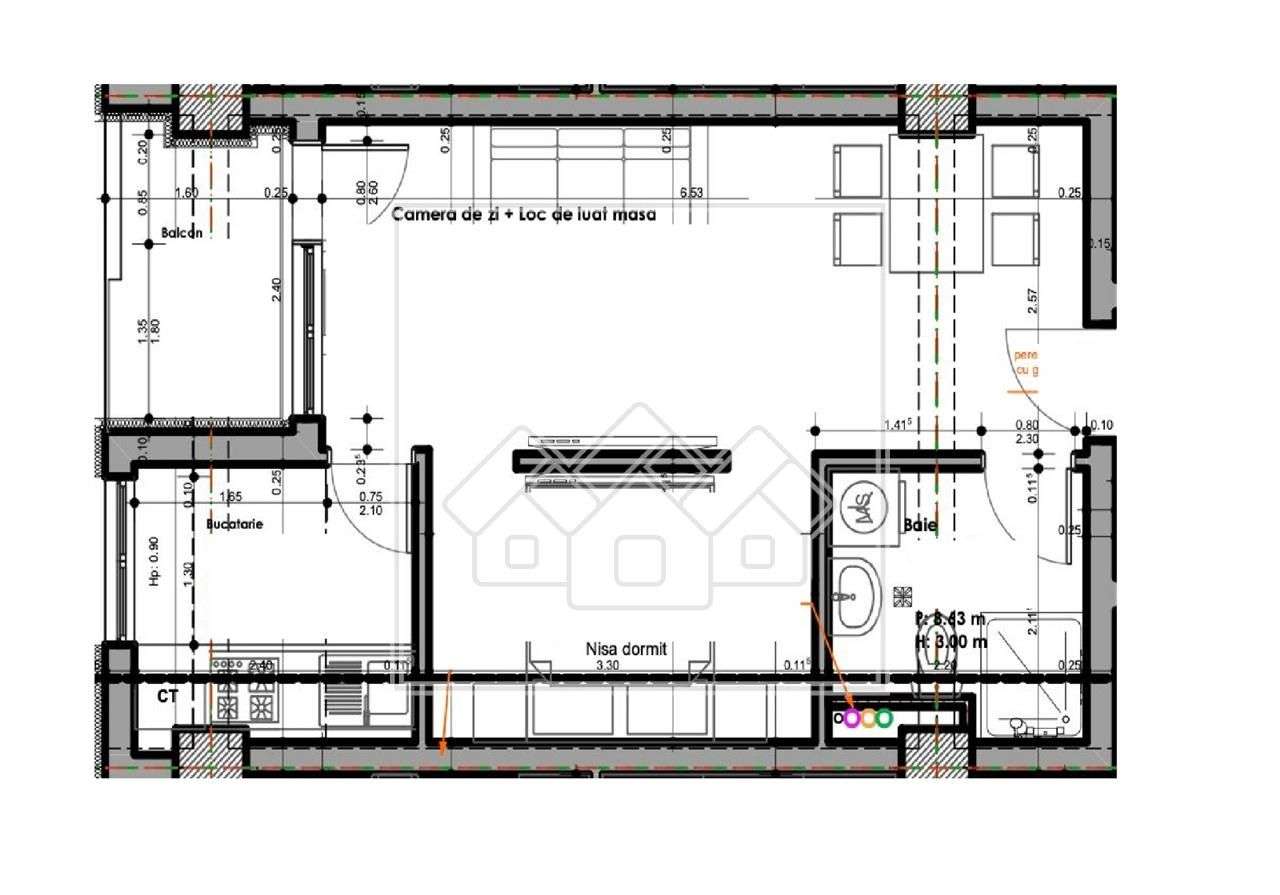 Ap 50 mpu, balcon, parcare subterana, boxa, lift - ansamblu nou-2