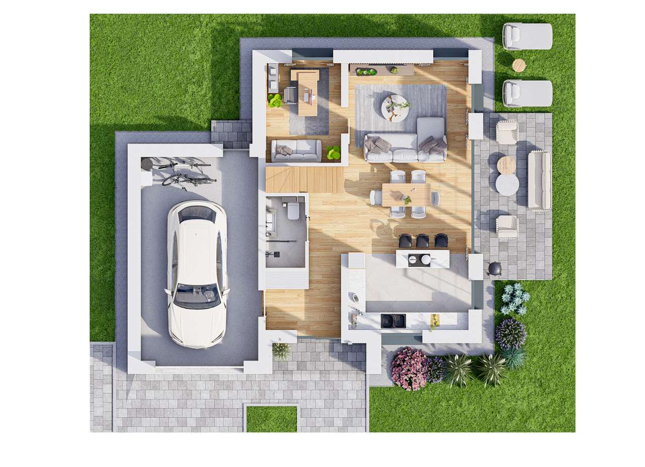 Dom wolnostojący Opole 129m2 Lipcowy Zakątek-3