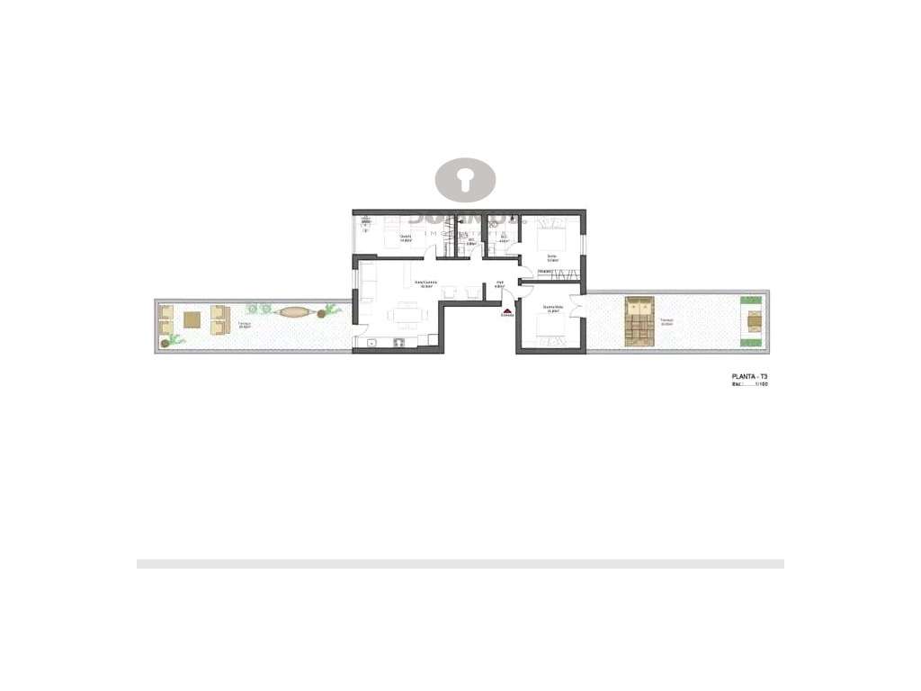 T3 Remodelado com 2 terraços em Massamá-17