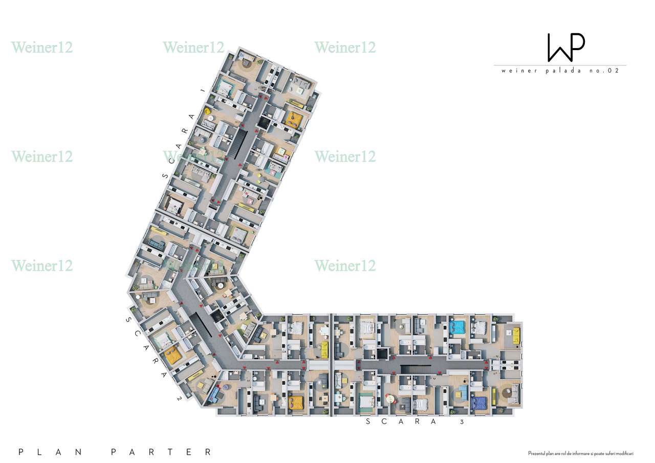 Apartament 2 camere Tip Studio Weiner Residence VestGroup TVA 21-11