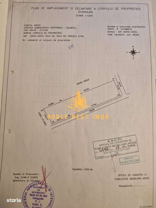 TEREN 2353 MP – UDENI-ZĂVOI, JUD. ARGEȘ | COMISION 0%-2