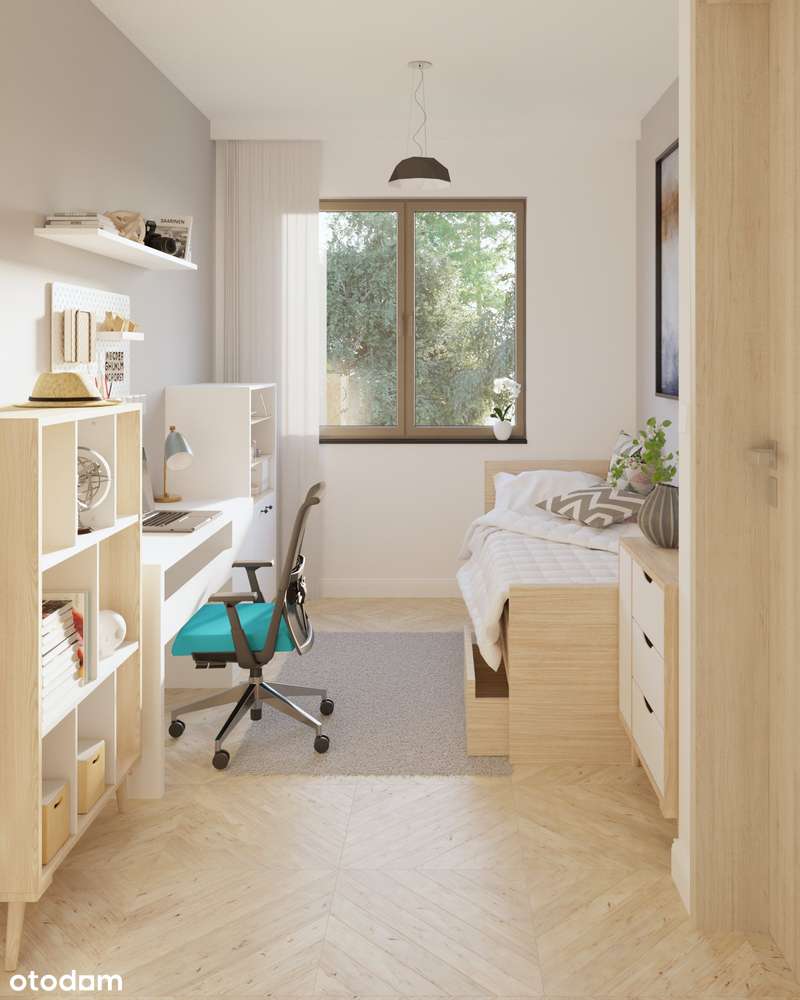 Skrajny segment szeregowca z ogrodem w lesie-7