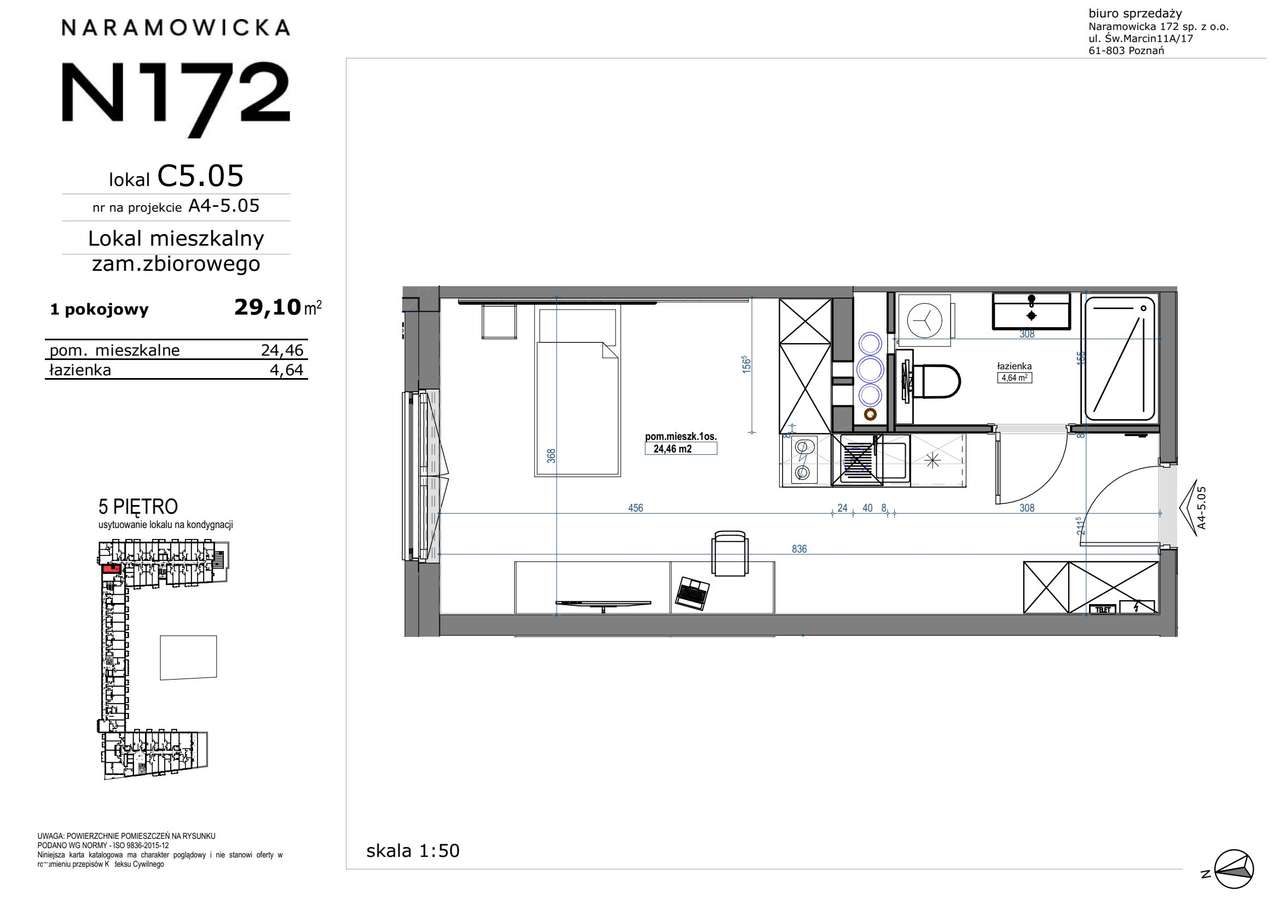 1-pokojowe mieszkanie 29m2 Bezpośrednio - Pełny obrazek: 2/9