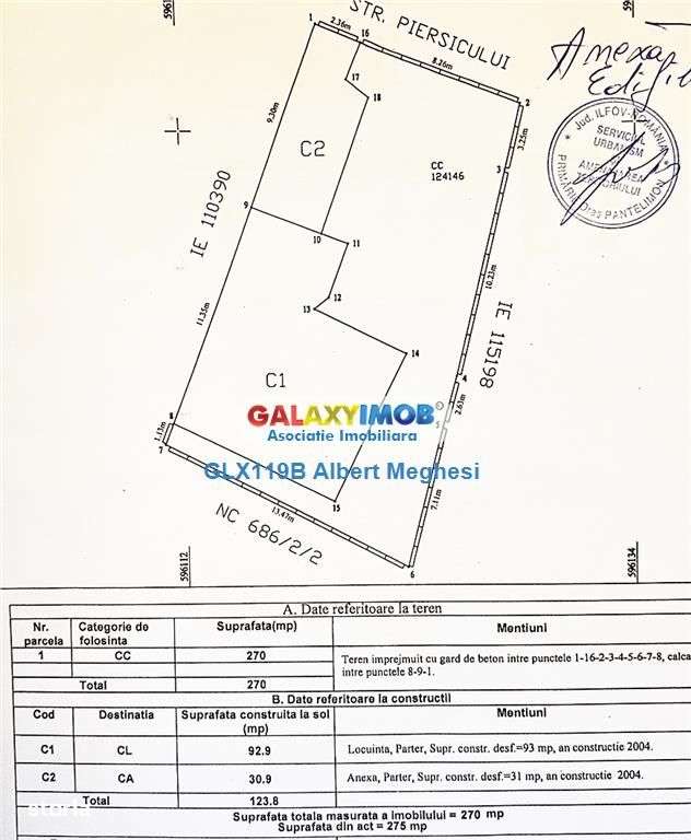 Vanzare casa 2 camere+anexe cu teren 270 mp Oras Pantelimon - Imagine principală: 5/17
