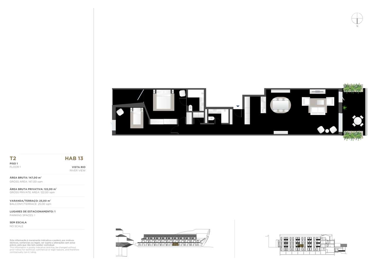Apartamento T2 com vistas Rio Douro, Vila Nova de Gaia-15